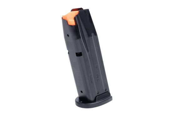 The Sig P320 Compact 9mm Magazine features a flush fit polymer base pad